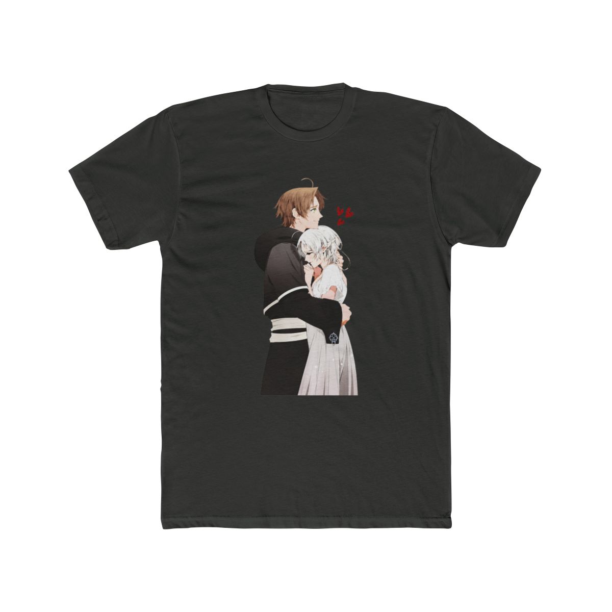Rudeus Greyrat x Sylphiette cute couple design T Shirt | Mushoku Tensei - alternate angle 5, merchandise