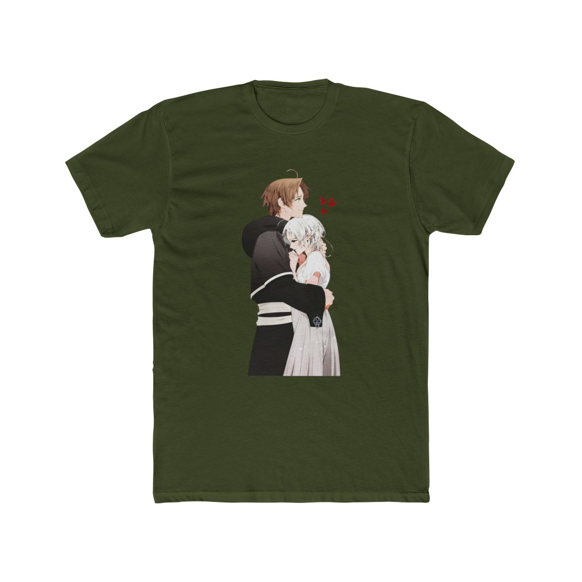 Rudeus Greyrat x Sylphiette cute couple design T Shirt | Mushoku Tensei - alternate angle 4, merchandise