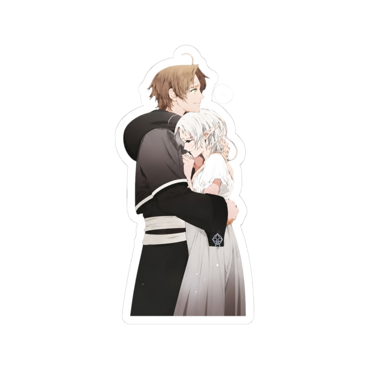 Rudeus Greyrat x Sylphiette cute couple design Sticker | Mushoku Tensei