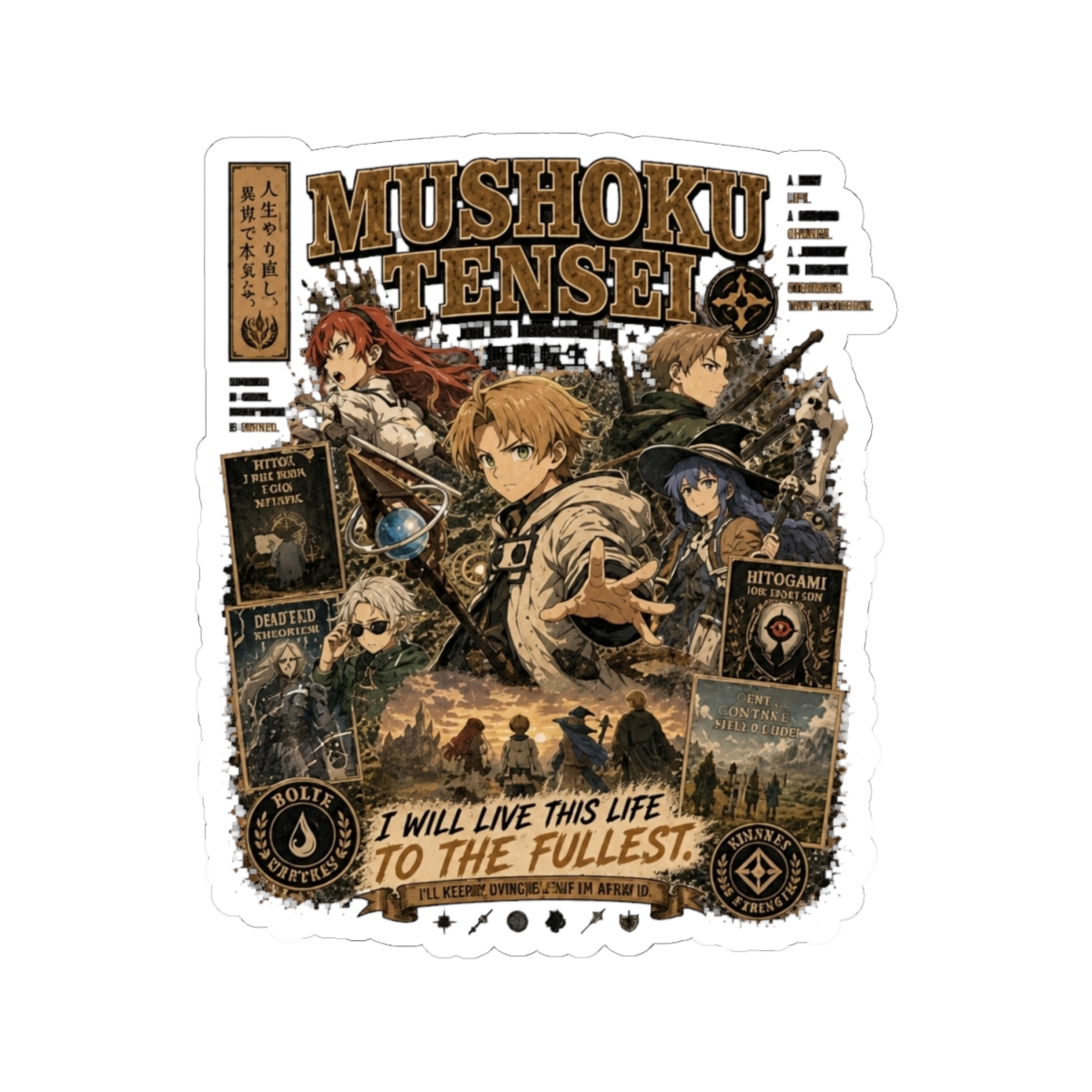 MUSHOKU TENSEI Sticker - alternate angle 2, merchandise
