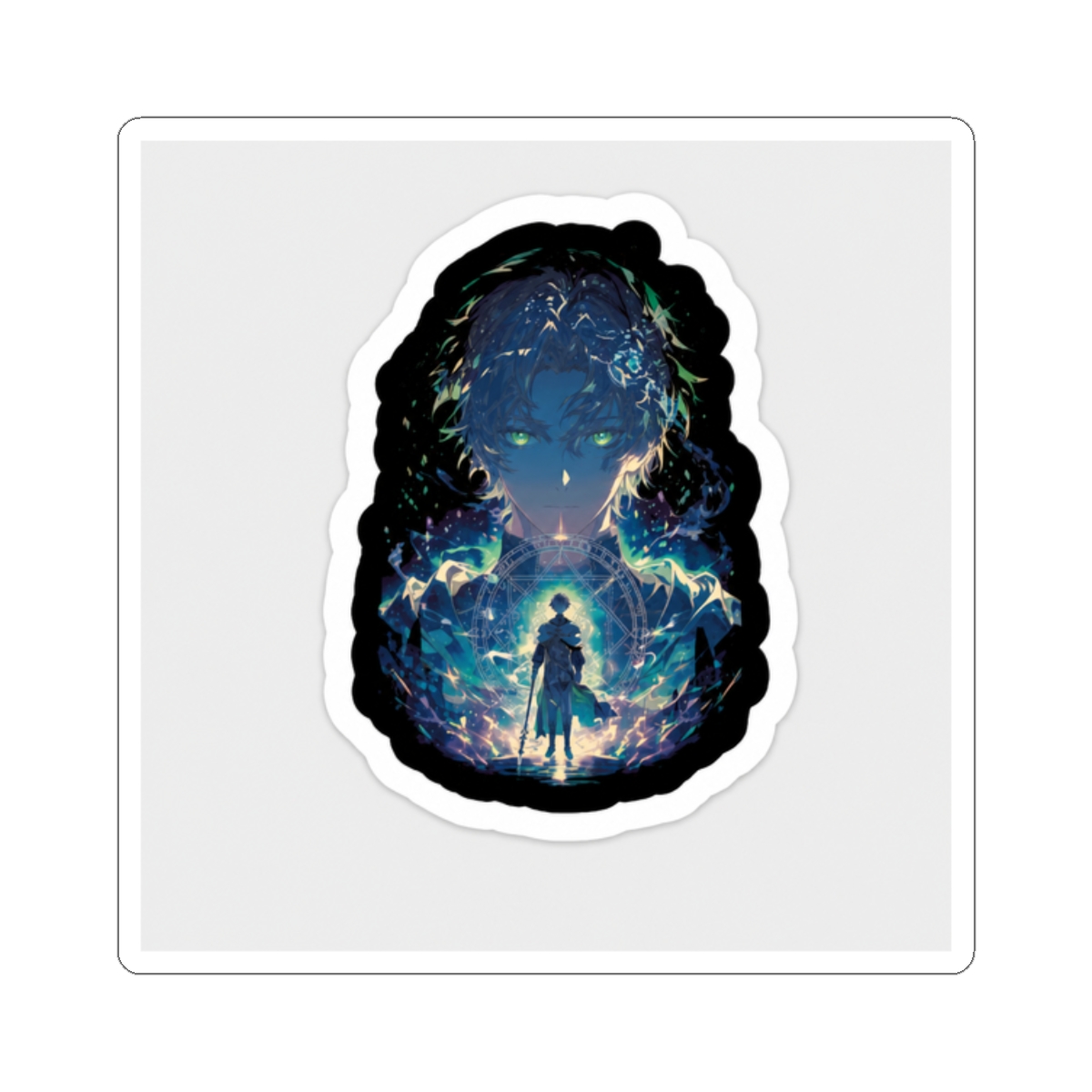 Rudeus Greyrat Mushoku Tensei Fan Art Sticker - alternate angle 3, merchandise
