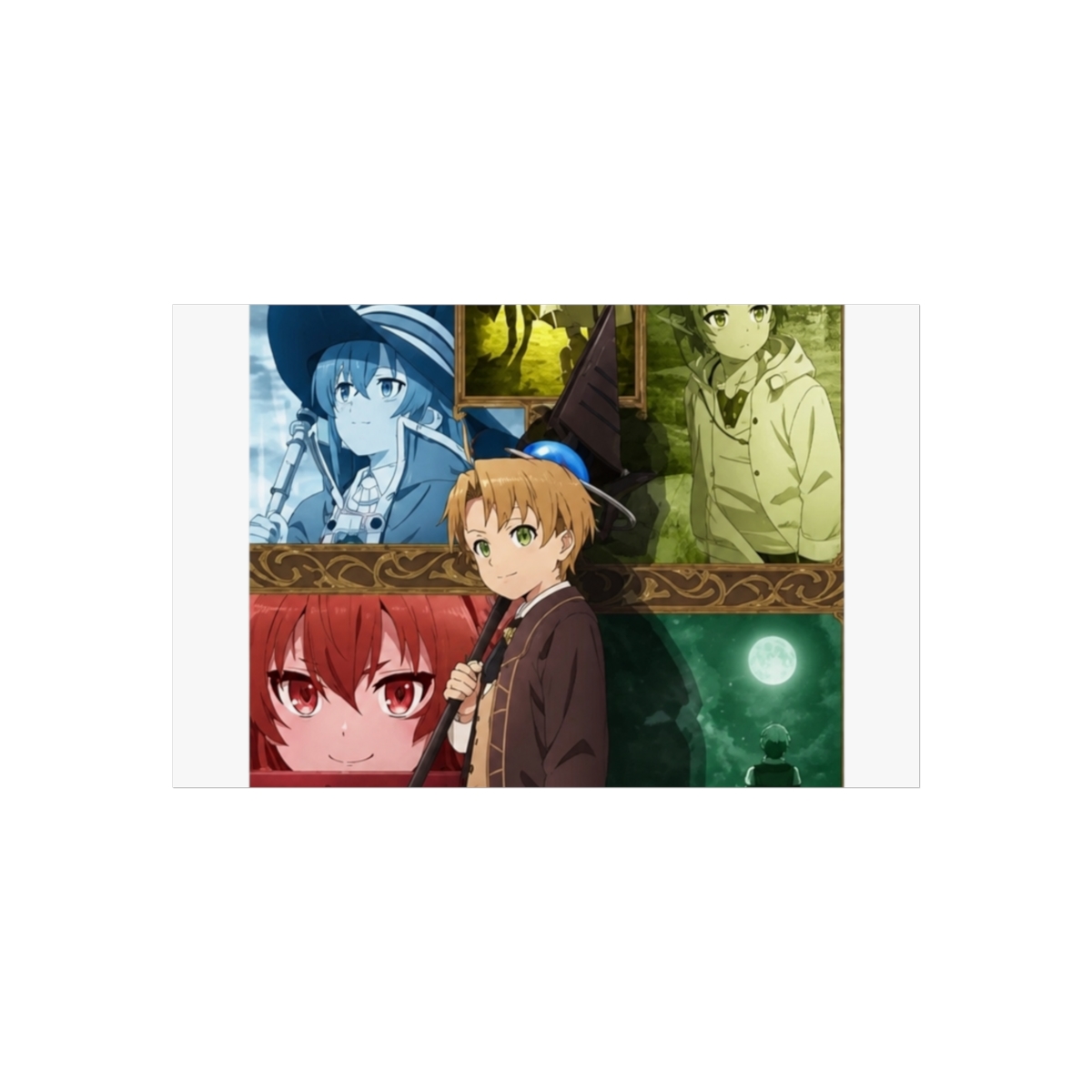 Mushoku Tensei: Jobless Reincarnation Anime Posters Manga Migurdia Rudeus Eris Boreas Sylphiette Home Decor Wall Art Poster Wall Hanging - alternate angle 5, merchandise