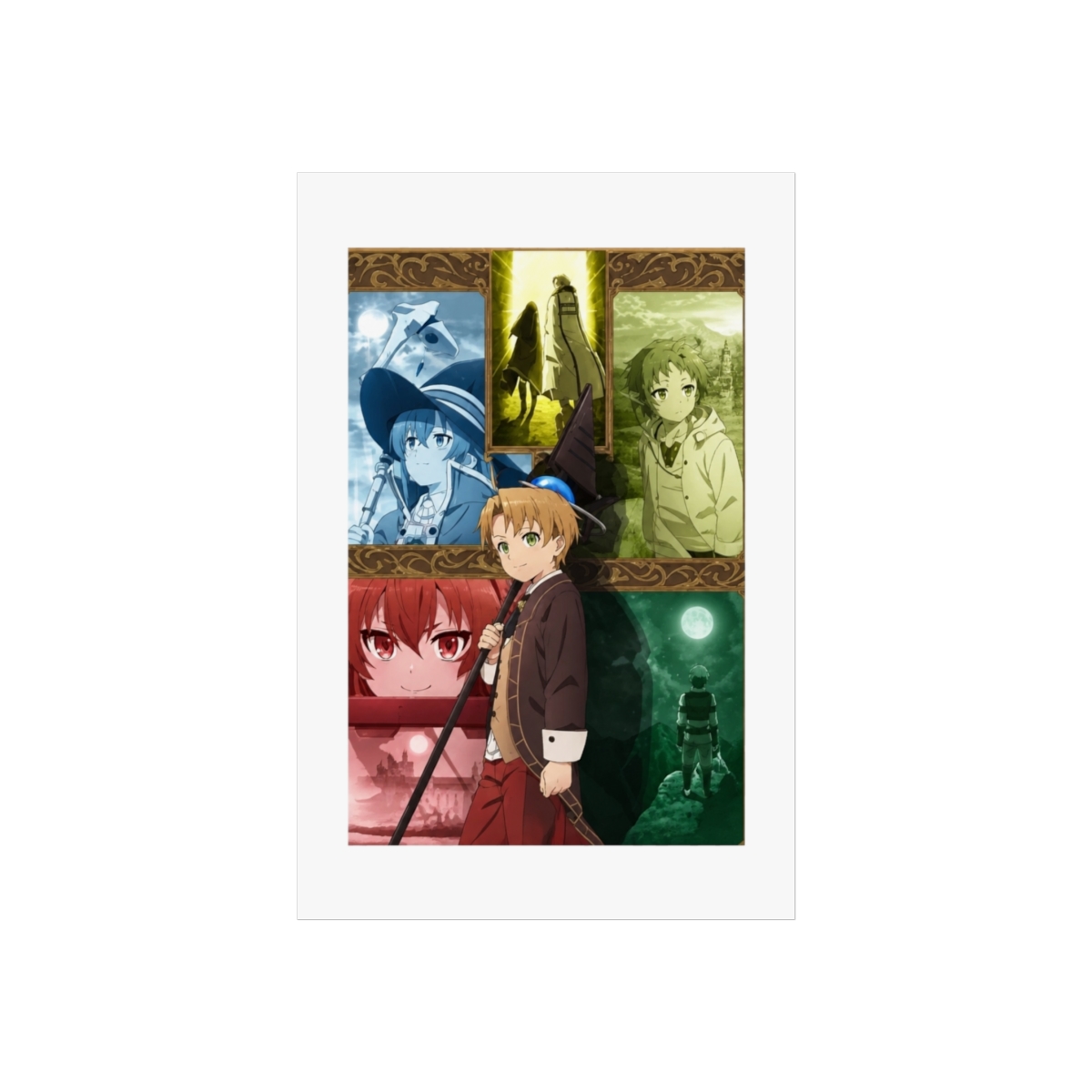 Mushoku Tensei: Jobless Reincarnation Anime Posters Manga Migurdia Rudeus Eris Boreas Sylphiette Home Decor Wall Art Poster Wall Hanging
