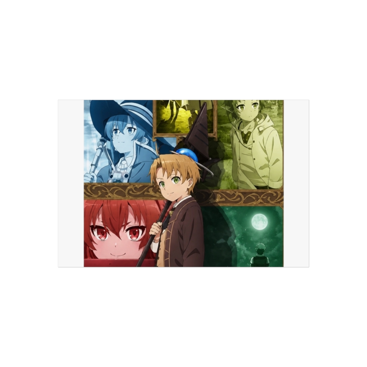 Mushoku Tensei: Jobless Reincarnation Anime Posters Manga Migurdia Rudeus Eris Boreas Sylphiette Home Decor Wall Art Poster Wall Hanging - alternate angle 2, merchandise