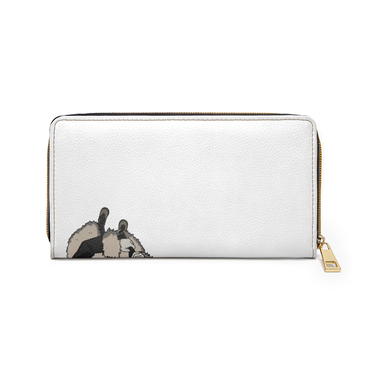Buckle-Down Mushoku Tensei Jobless Reincarnation Canvas Zipper Wallet | Mushoku Tensei Guard Fitz Snow Scene and Title Logo - alternate angle 1, merchandise