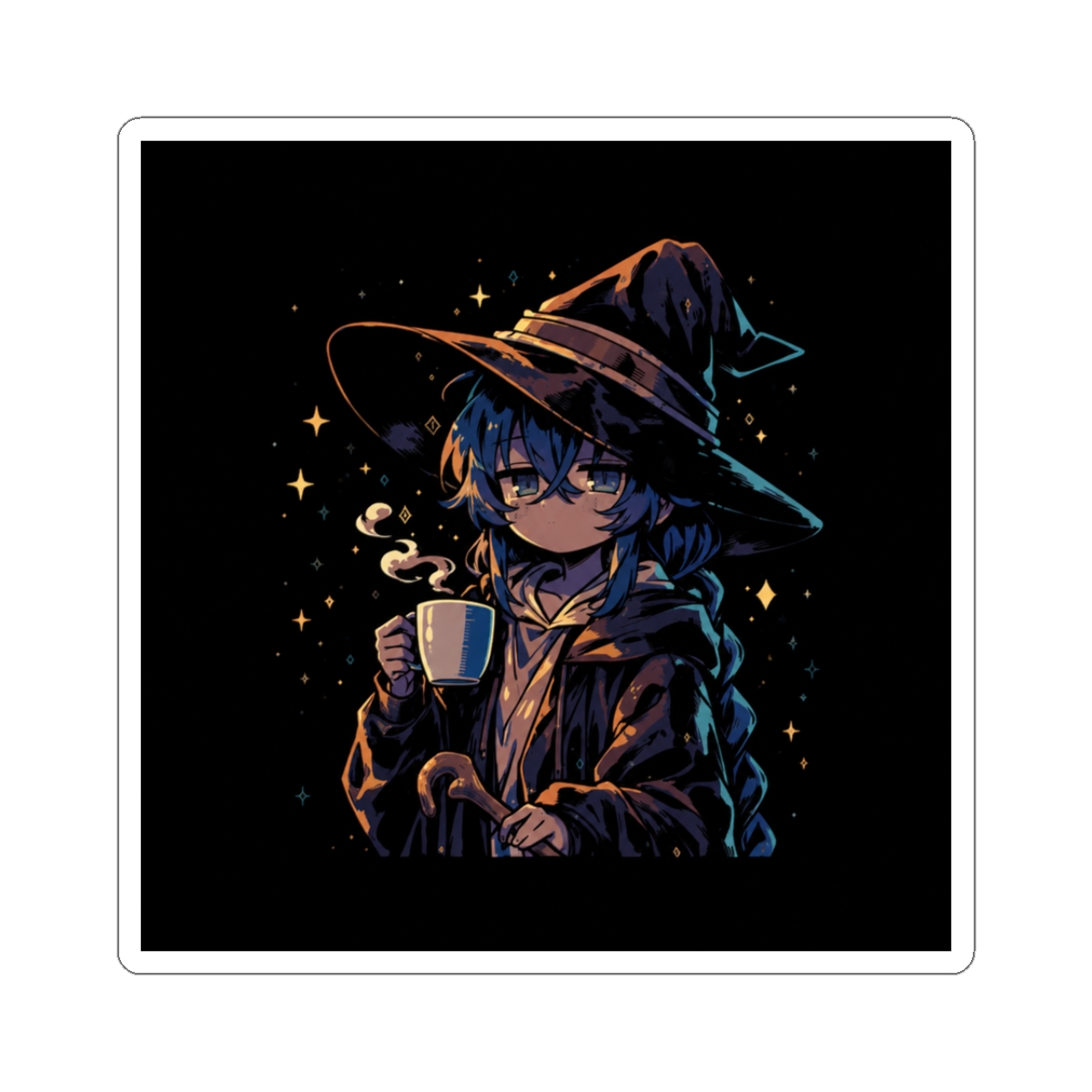 Roxy Migurdia Cozy Coffee Moment Sticker | Mushoku Tensei