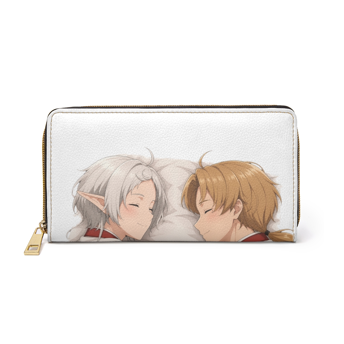 Buckle-Down Mushoku Tensei Jobless Reincarnation Canvas Zipper Wallet | Mushoku Tensei Sylphiette and Rudeus Greyrat Sleeping