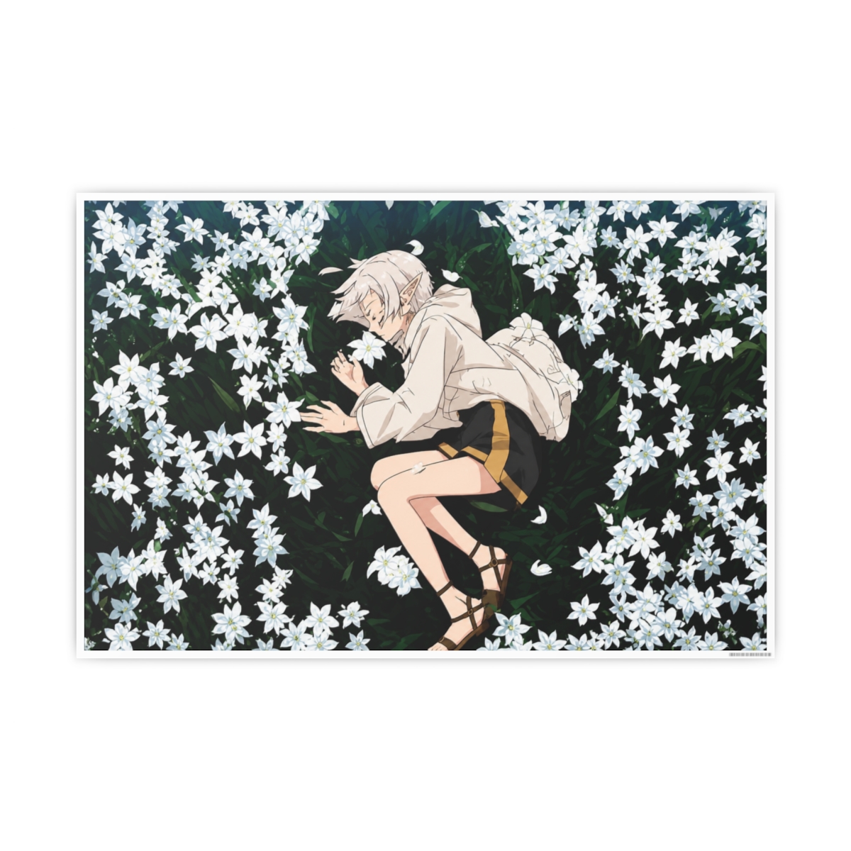 Mushoku Tensei Jobless Reincarnation Wallet, Coin Purse, Mushoku Tensei Sylphiette Sleeping On Flowers Scene, Canvas - alternate angle 5, merchandise