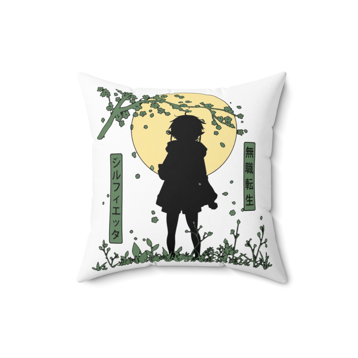 Leafy Sylphy Throw Pillow | Mushoku Tensei - alternate angle 2, merchandise