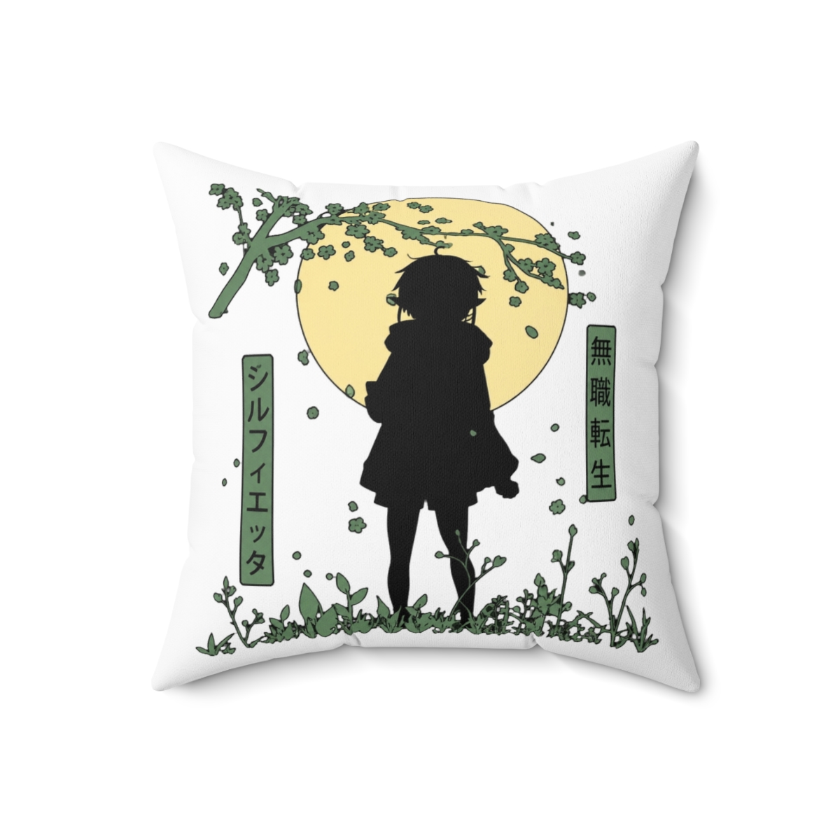 Leafy Sylphy Throw Pillow | Mushoku Tensei - alternate angle 3, merchandise